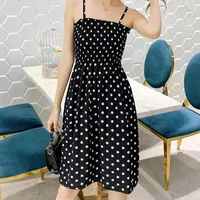 Summer Mini Dresses Fashion Female Elastic High Waist Casual Spaghetti Strap Sleeveless Dress Women Chiffon Dresses Vestidos - Image 6