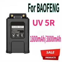 UV 5R Battery for Baofeng Walkie Talkie 1800mAh/3800mAh Li-Ion Battery USB Type C Fast Charge Upgrad BL-5 For UV-5RE UV5R BF-F8 1