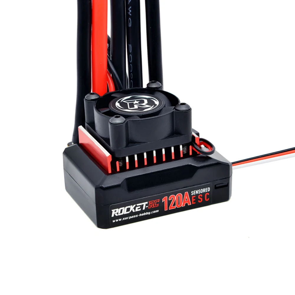 Rocket-RC ESC 120A Brushless Sensored pour Voiture RC 1/10