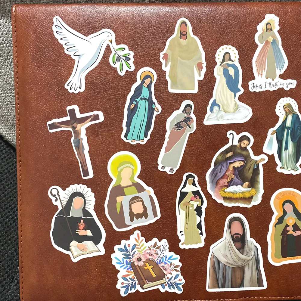 Stickers Virgin Mary Jesus Guadalupe Catholic Church Gifts Sticker 55pcs/Lot