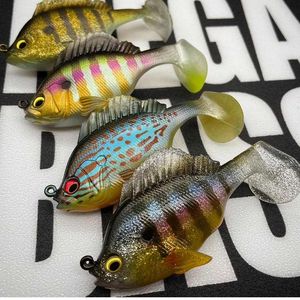 ZanderPikeFishingLuresSleeperGillSwimbait8cm18g24gPaddleTail