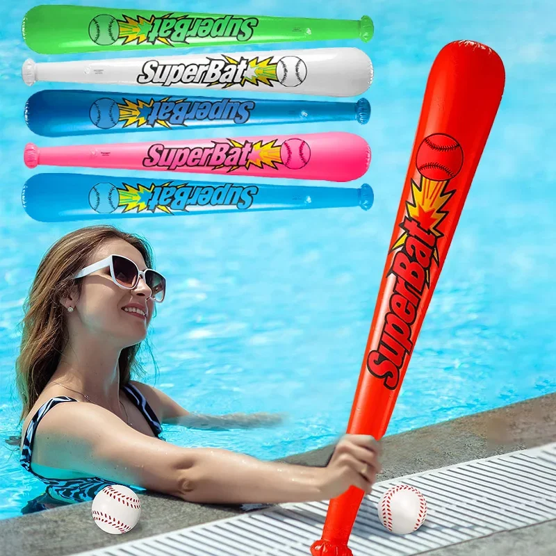 6Pcs/Set Inflatable Baseball Bat Inflatable Hammer Stick Balloon Toy Carnival Party Kids Birthday Gifts Pool Water Game Toy 3