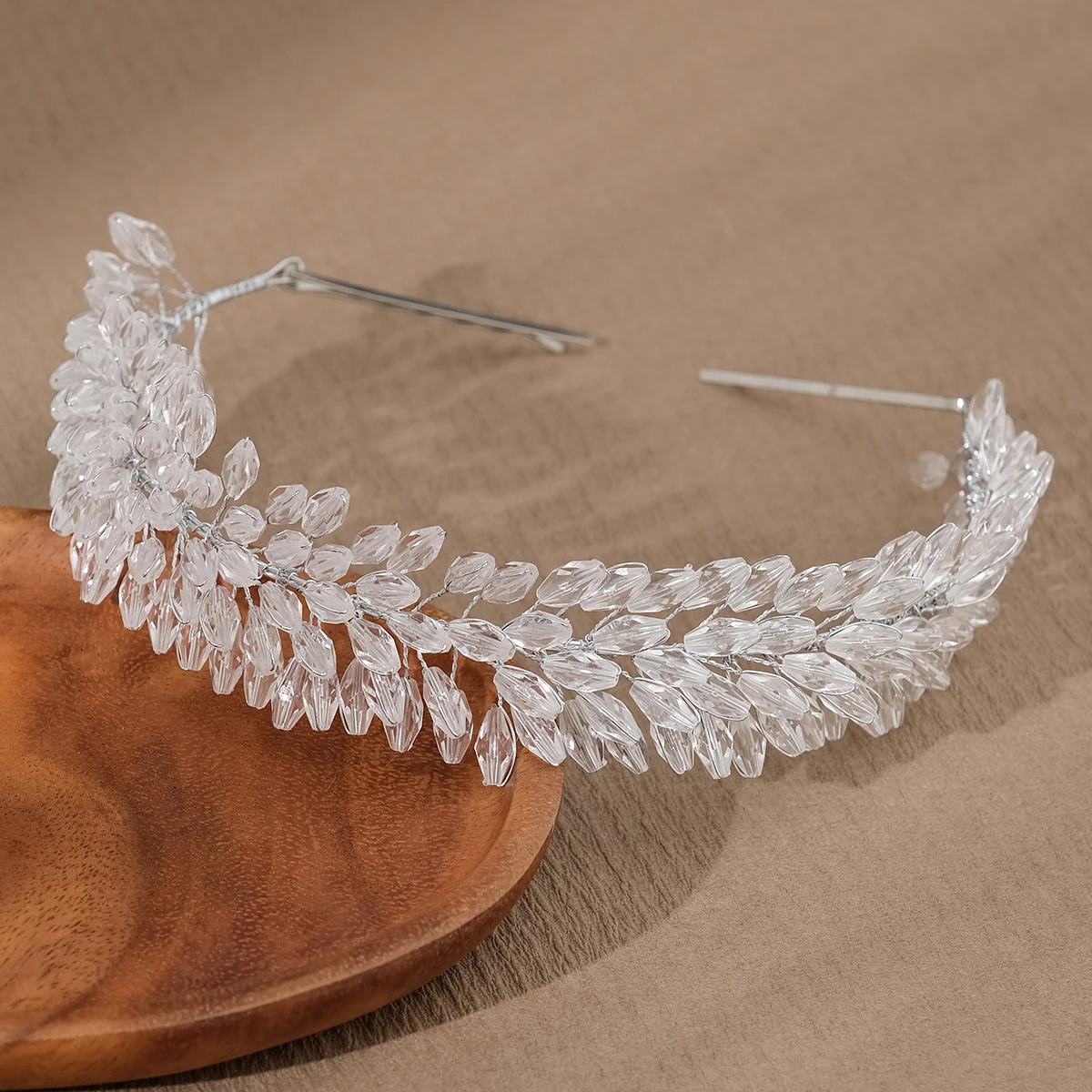 Bridal Wedding Crystal Beaded Heavy Duty Hair Bands Luxury Headbands For Women Holiday Headwear Elegant Hair Accessories