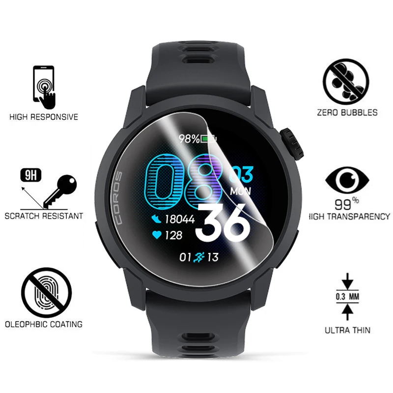 HD Anti-Scratch Hydrogel Screen Protector for Smartwatches - Premium Watch Cover Accessories