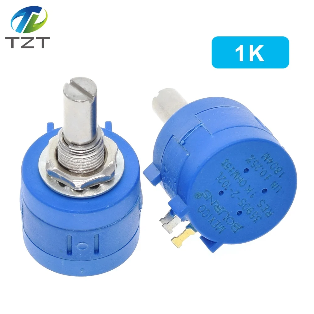 TZT 3590S series potentiometer 500 1K 2K 5K 10K 20K 50K 100K ohm 3590S-2-103L 3590S 101 102 103 104 201 202 203 501 502 503 multiturn potentiometer linear potentiometer rotary potentiometer potentiometer kit trimmer potentiometer