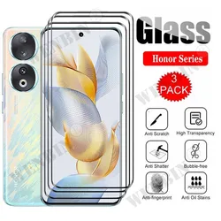 Premium 3 - Piece Tempered Glass Curved Full Cover Screen Protector Set - 3 Pcs (Honor 50 Lite)