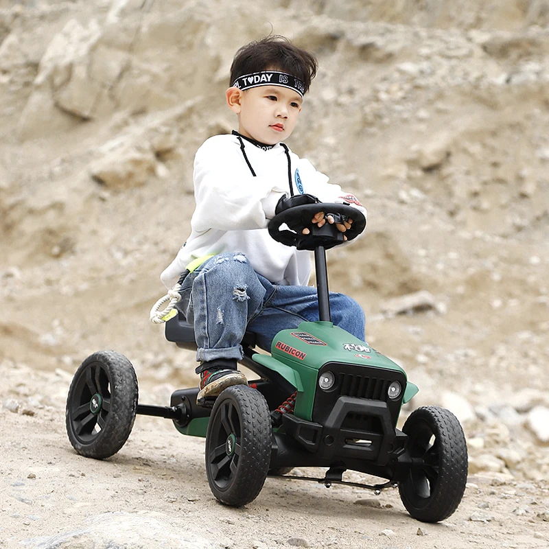 2-5Y children's go-kart four-wheeled can sit sports fitness toys pedals outdoor play essential basic model
