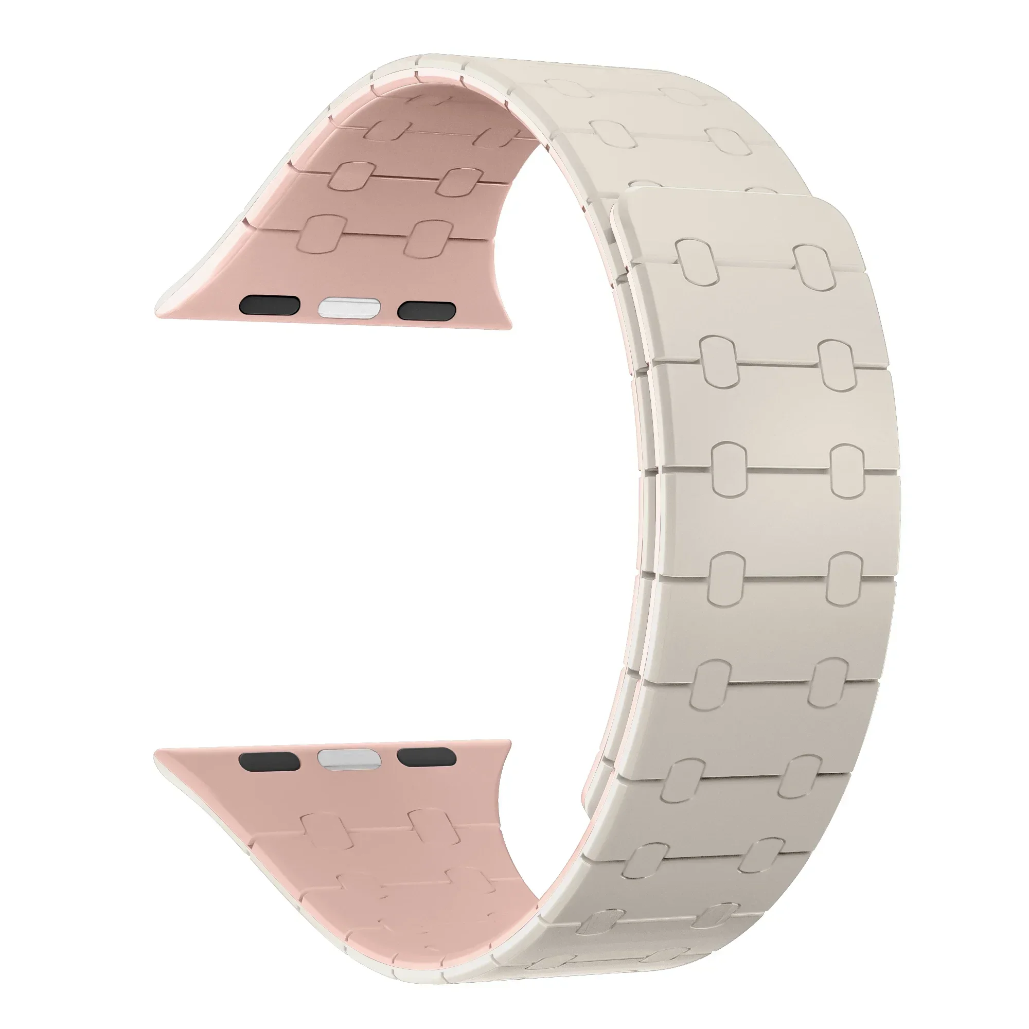 ตัวเลือกสินค้า สายซิลิโคนแม่เหล็ก Apple Watch รัดข้อมือ 42-49 มม. สีสดใส