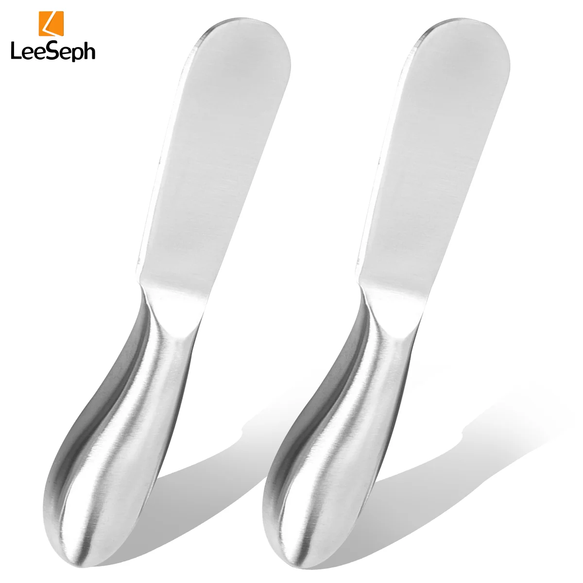 Leeseph Stainless Steel Spreader Knife Set for Cheese, Butter, and Spreads