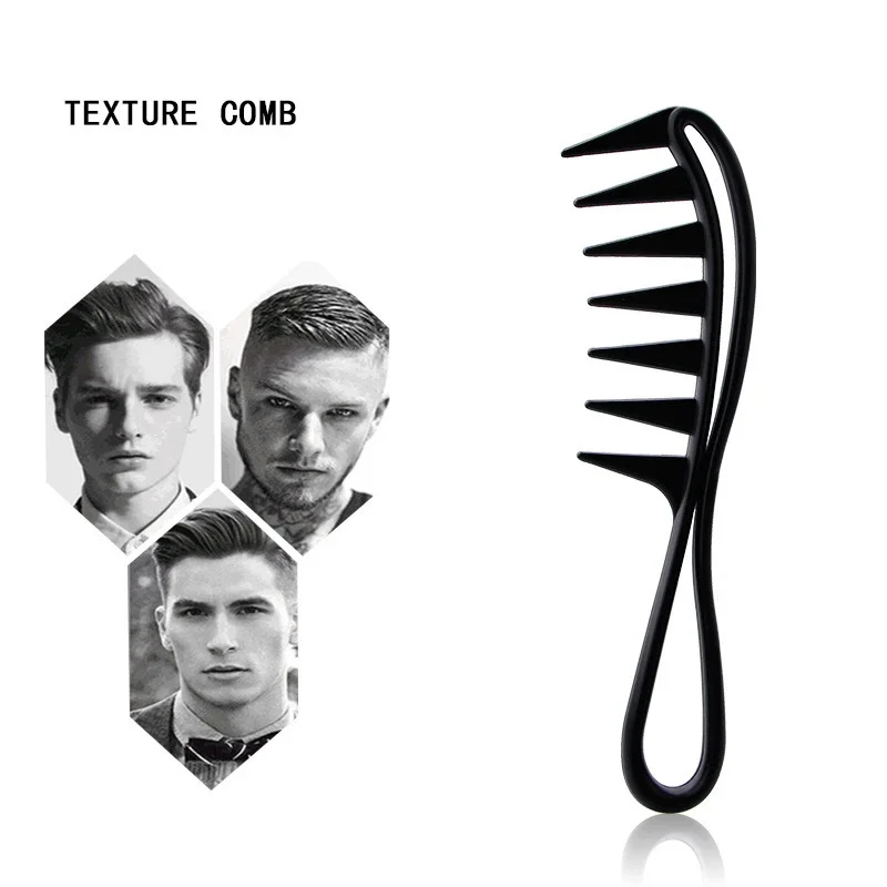 1/2pcs portable plastic thickened oil comb set wide toothed comb classic oil styling hair brush Real hair wigs hair styling tool hair styling comb