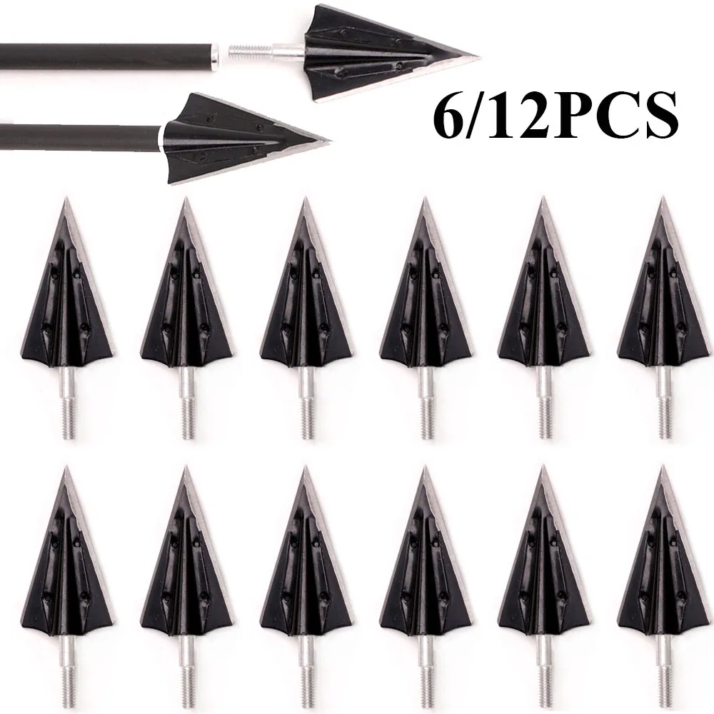 Premium 6/12X Archery 150 Grain Hunting Broadheads