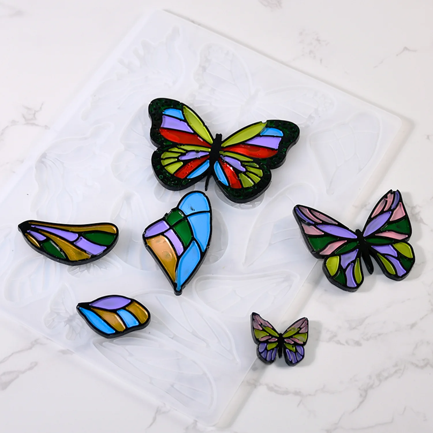 Butterfly Wings Silicone Mold for DIY Brooches, Patches, Earrings, and Pendants