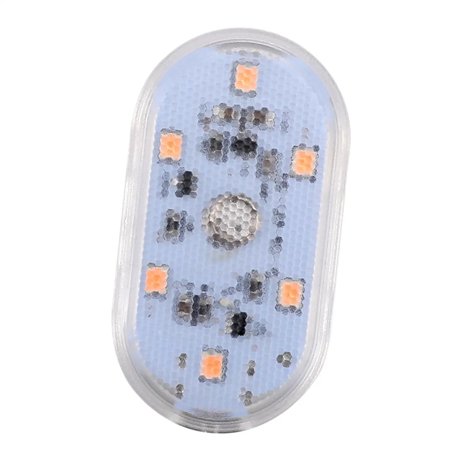 휴대용 컴팩트 LED 자동차 인테리어 분위기 램프, 2-4 팩