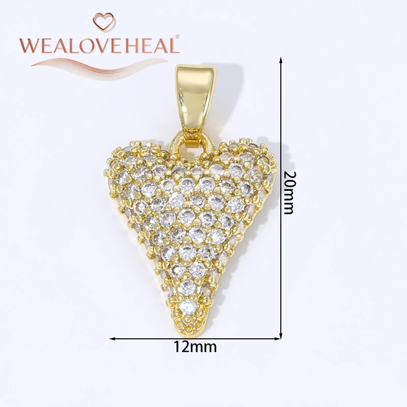 18K vergoldetes Messing Metall Zirkonia Sonne / Kreuz / Hufeisen / Chilischote / Flügel Anhänger Charms zur Schmuckherstellung – Detail 39