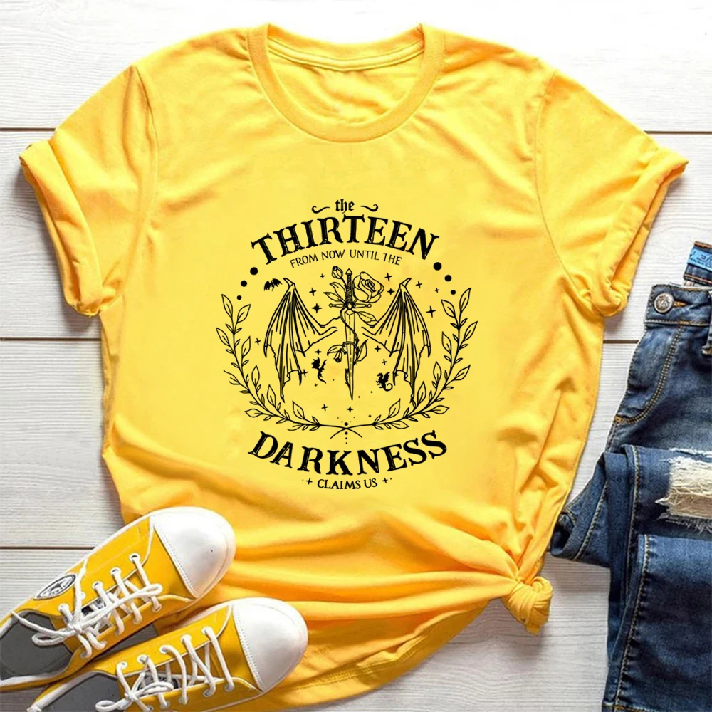 Retro The Thirteen Throne of Glass T-Shirt Fantastic Reader T-Shirt From Darkness Claim Us Shirts Unisex Kurzarm Tops – Detail 13