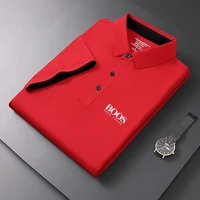 Polo à manches courtes pour hommes, de haute qualité, à la mode, décontracté, absorbant la sueur, respirant, cool, nouvelle collection été 3
