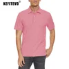 KEFITEVD Summer Lightweight Polo Shirts Men's Quick Dry Shot Sleeve T-Shirts Breathable Golf Shirt Tennis Running Sport Tops 3