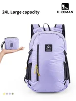 24L Outdoor Camping Backpack Solid Color Silicone Lightweight Sports Backpack Waterproof Cycling Bag Hiking Mountaineering Bag 1