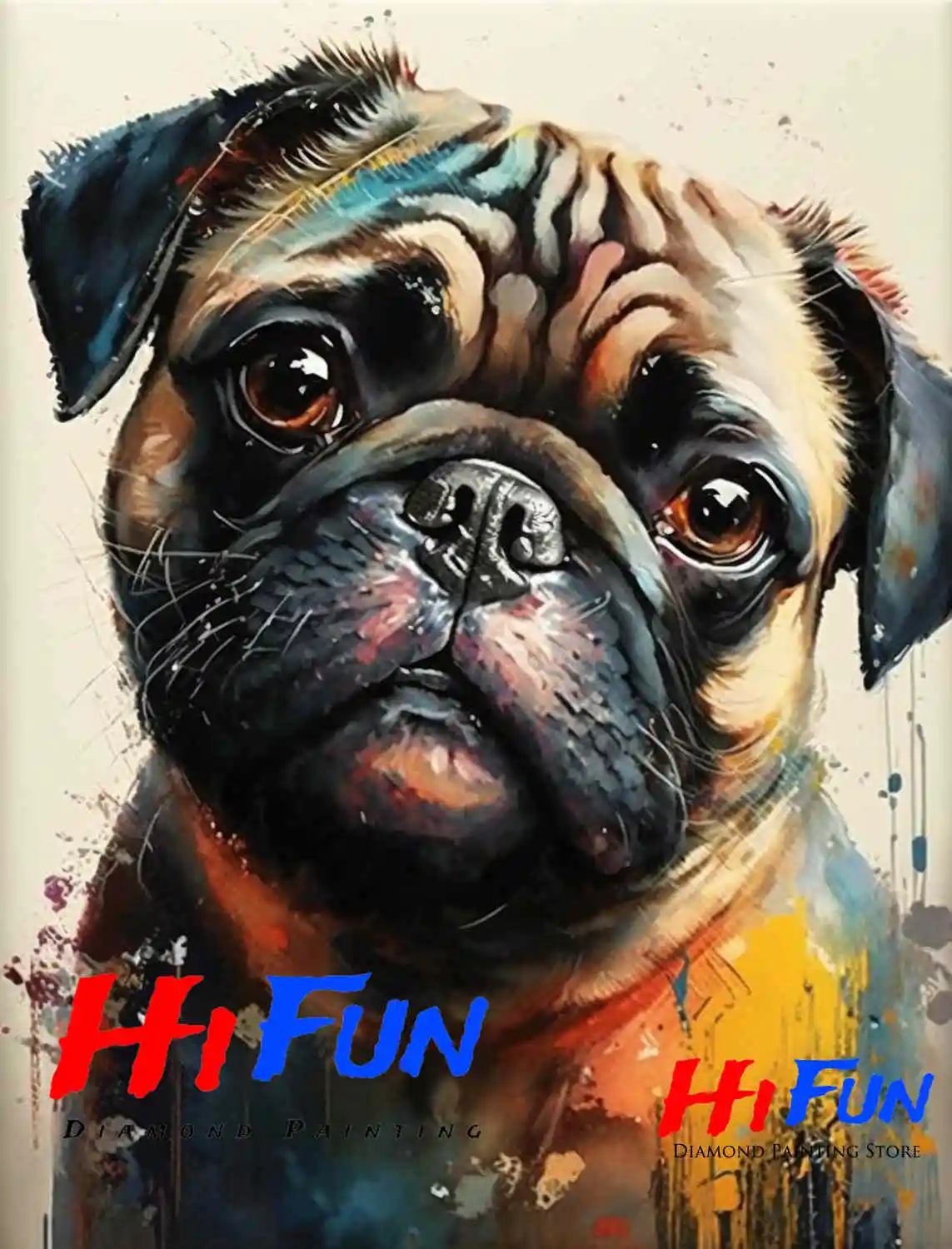 BJU Sika Cerf Bricolage 5D Diamant à La Main Diamant Peinture Point De