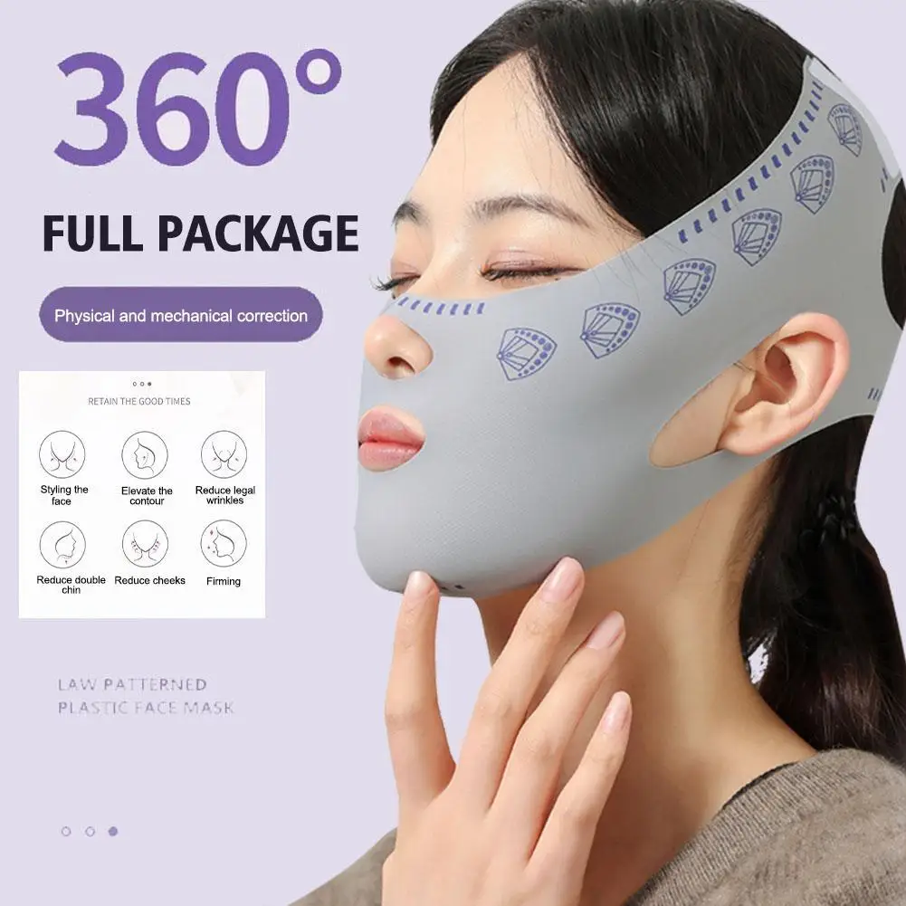Riutilizzabile V Face Bandage Shaper Women Facial Slimming Lift Up Belt Riduce Il Doppio Mento Face Thining Bandage Sleeping Mask Care