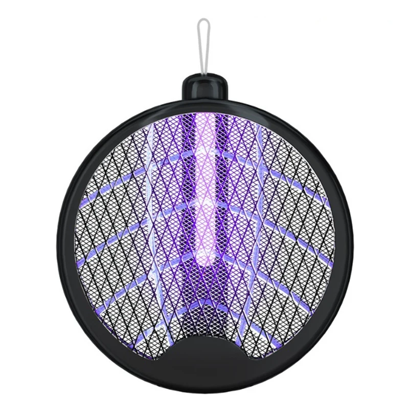 Scacciazanzare Con Lampada Usb Ricaricabile Pieghevole Bug Zapper Summer Fly Swatter