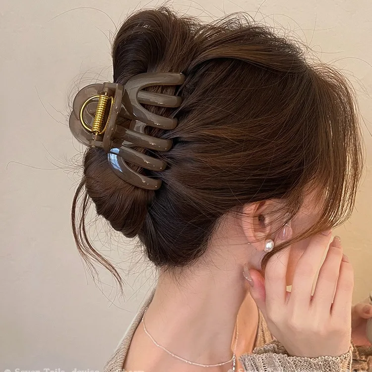 Large Hair Clip Thick Hair Women Hair Pins Matte Hairpin Elegant High End Hair Accessories