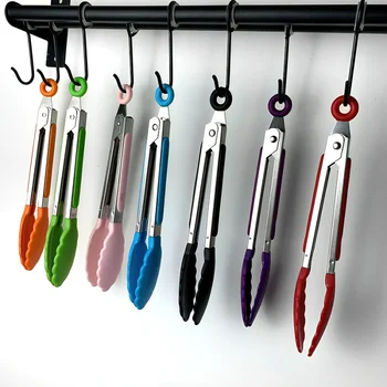 Stainless Steel Anti-Slip Cooking Tongs 1