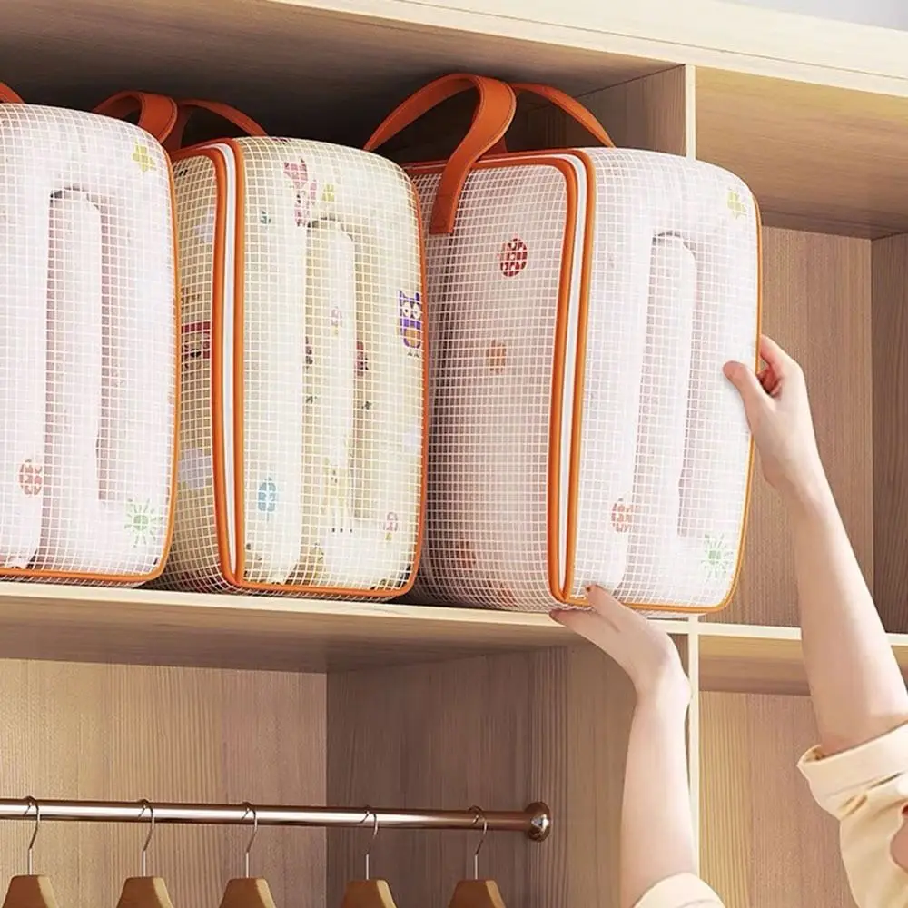 PVC Quilt Storage Bag with Handles Foldable Folding Storage Baskets Home Storage Organization Closet Organizer 3