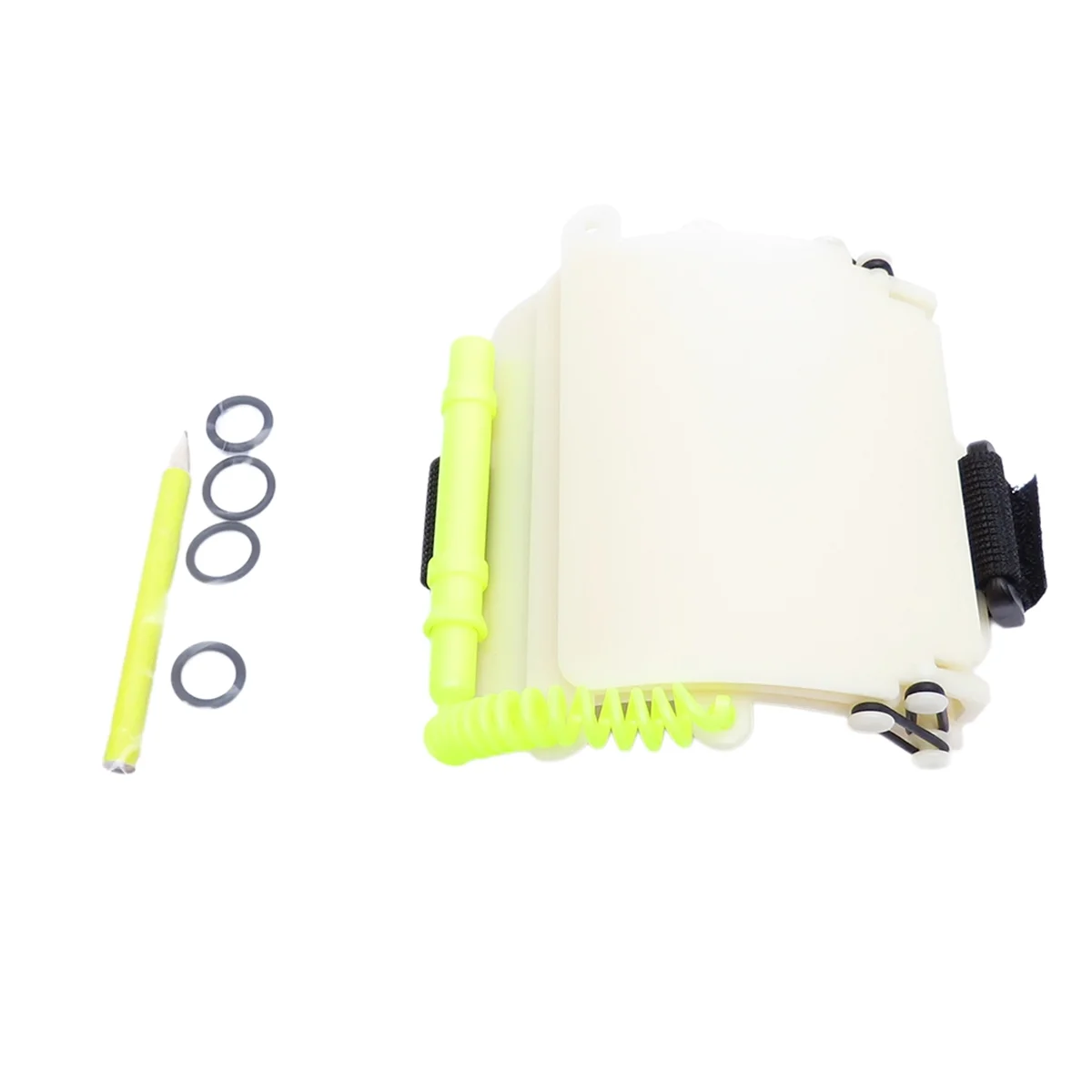 SEMOIC Luminous Underwater Triple Scuba Diving Wrist Writing Board with Pencil Arm 3 Panels Write Board