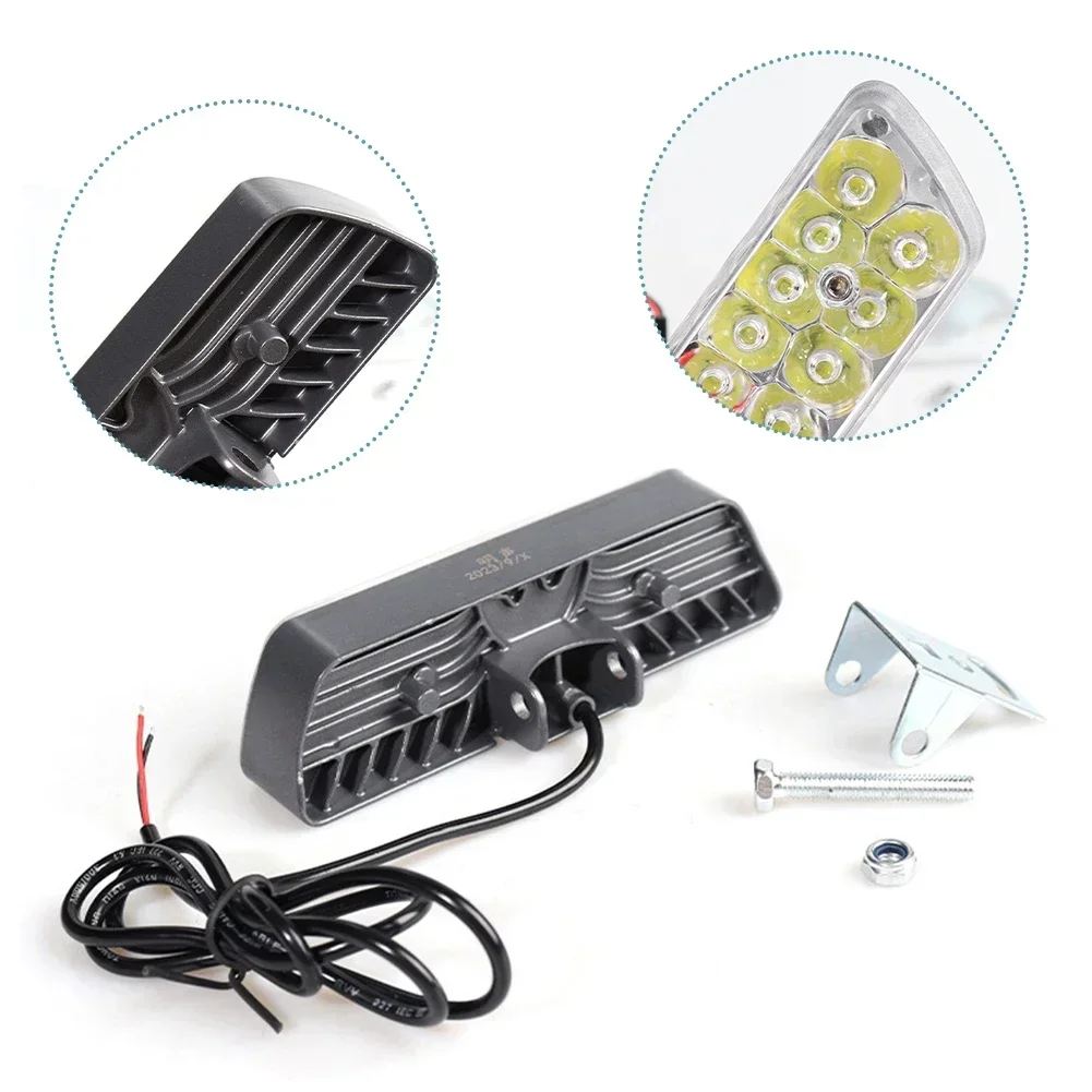 Bicycle Components 1pcs Bike Light Electric Bicycle Headlight Parts 12-85V E-Bike 129x35x25mm 80cm Long Practical