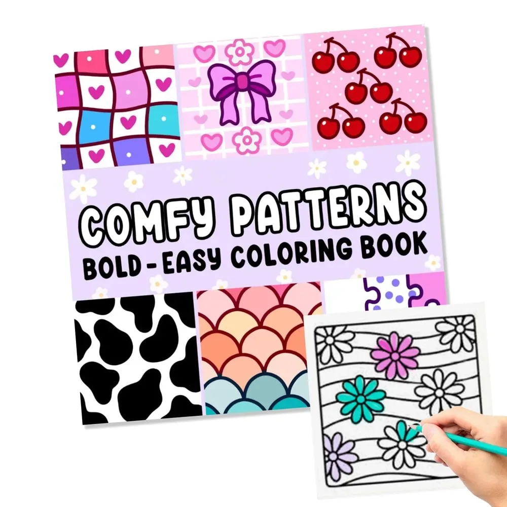 Comfy Patterns: Coloring Book for Relaxation Featuring Lovely Cozy Pattern and Mandala Paperback 4