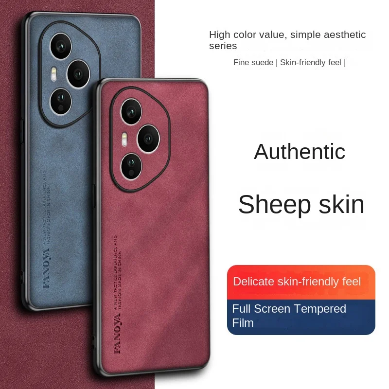 Premium Silicone Bumper PU Leather Matte Back Cover