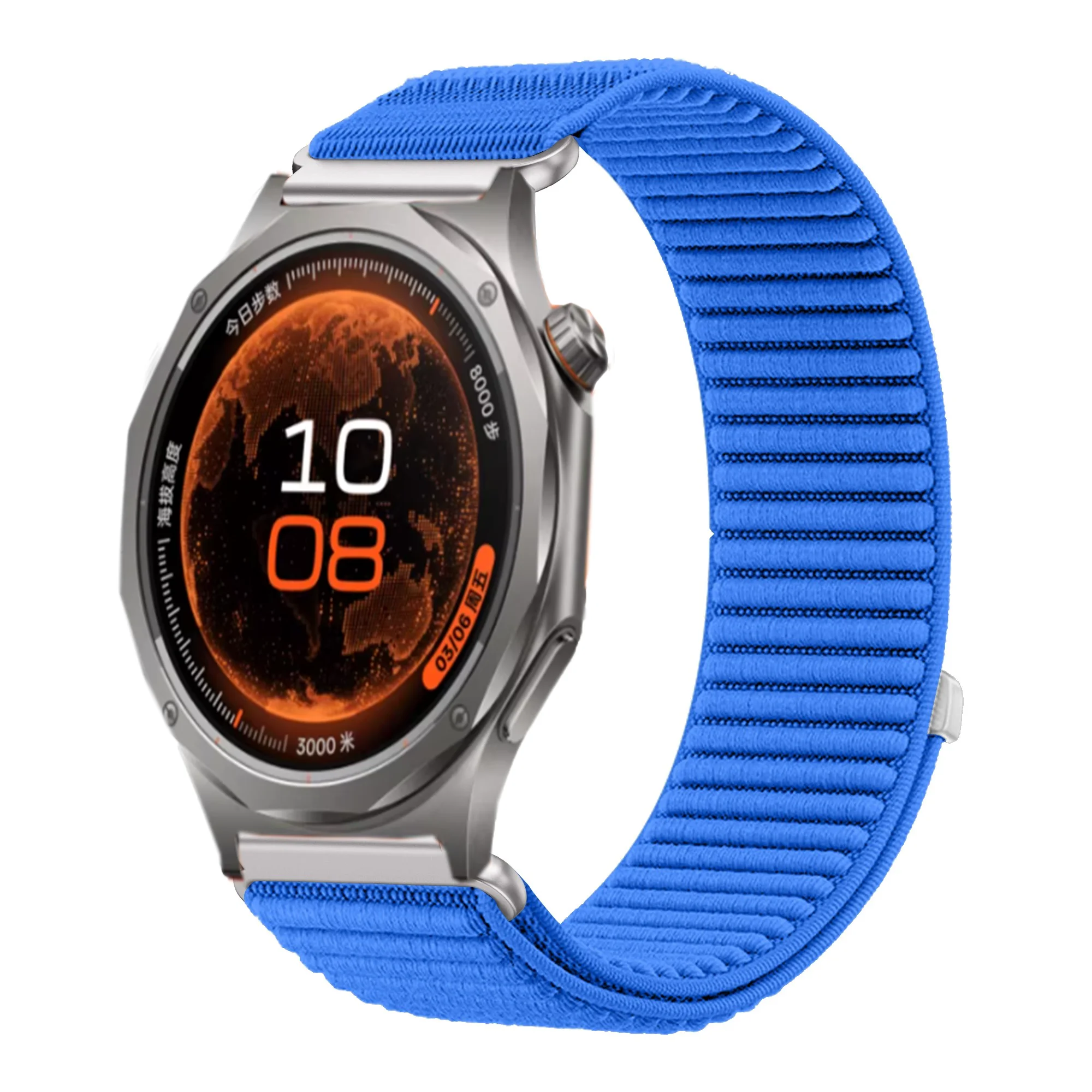 Wave Nylon Sports Breathable Bracelet Band - 18/20/22mm Strap in Multiple Sizes