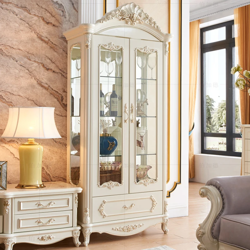 European Style Wine Double Door Display Decorative