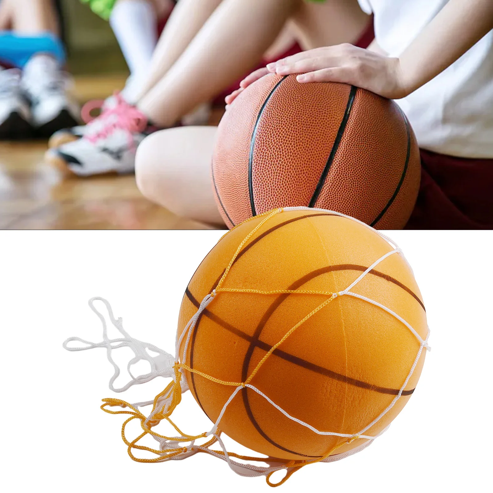 Bouncing Mute Ball Indoor Silent Skip Ball Playground Bounce Basketball Child Sports Toy Games Sponge Sports Toy Kids