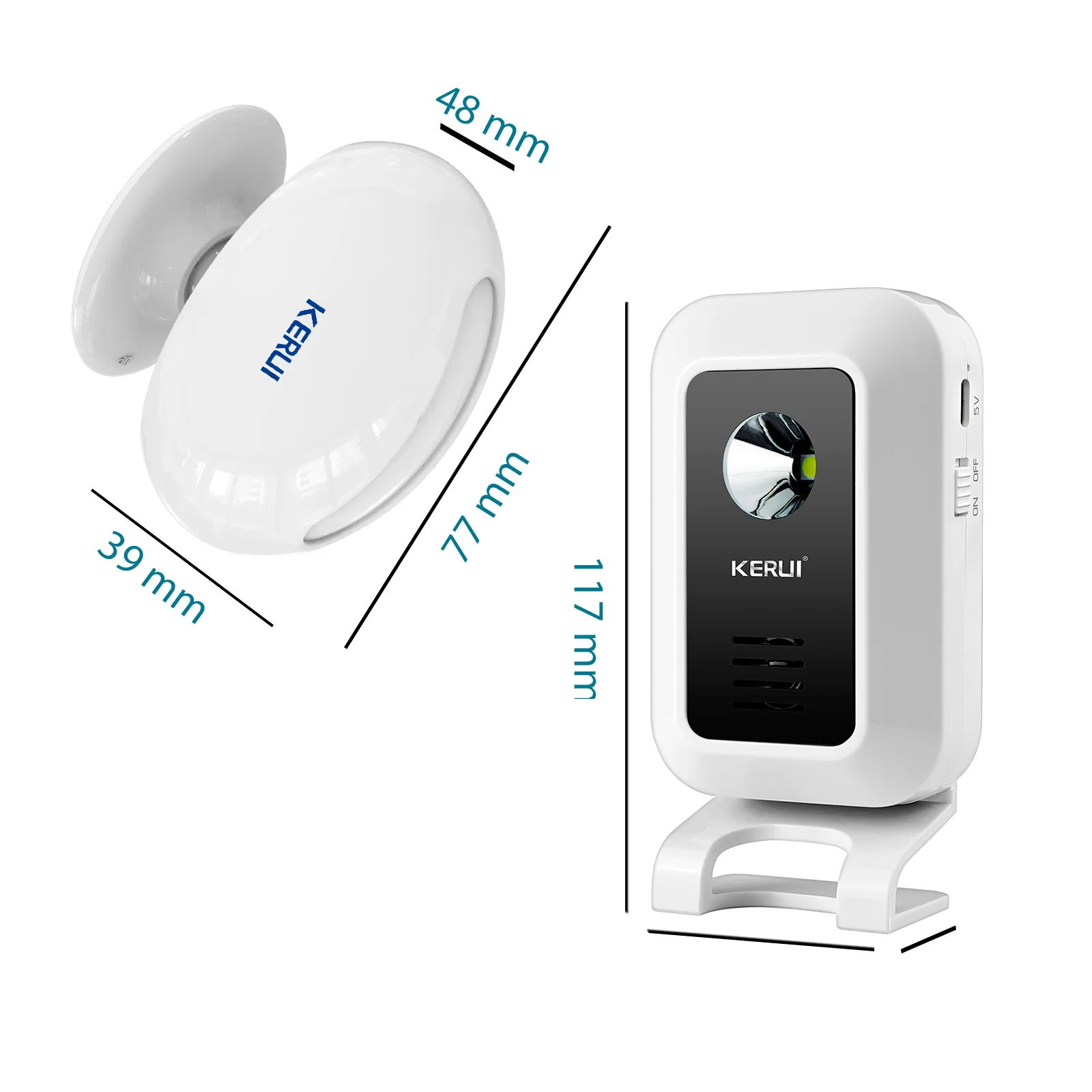 Wireless Welcome Chime Bell PIR Motion Sensor Alarm 19 Songs Smart Home Security