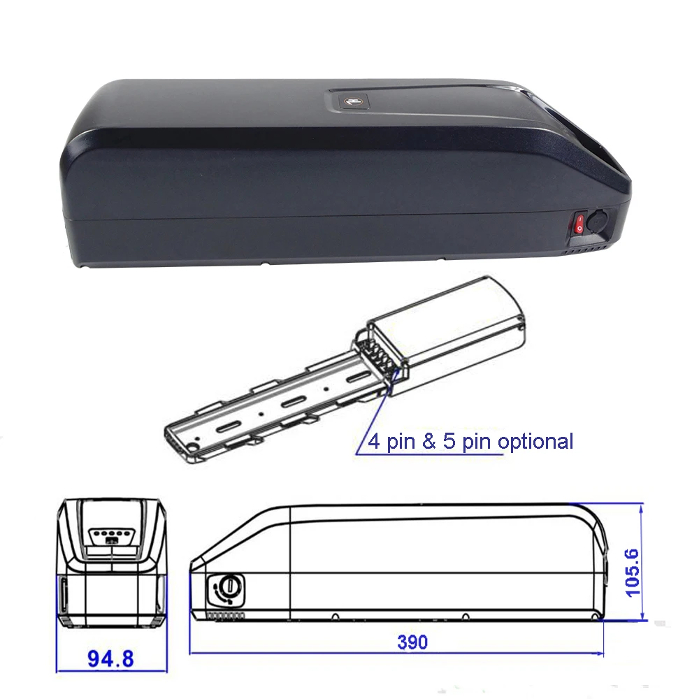 Lithium Battery Pack 48V 13Ah 15Ah 17Ah 20Ah Ebike Lithium ion Battery for OneSport ONES3 Pro OT15 Duotts C29 S26 Jasion RetroVolt Electric Bike