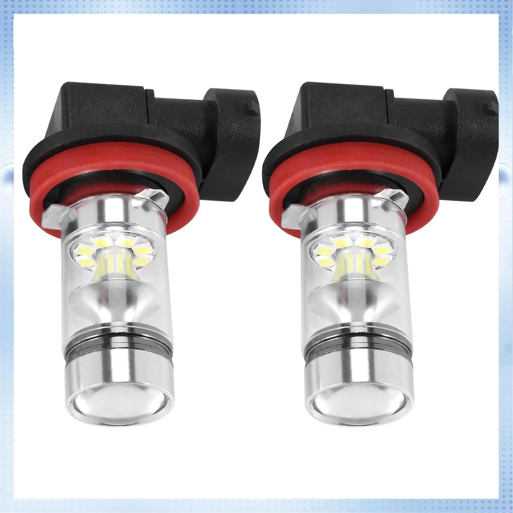 L36A-2X H8 H11 H16 6000K 흰색 100W 고전력 LED 안개등 운전 전구 DRL