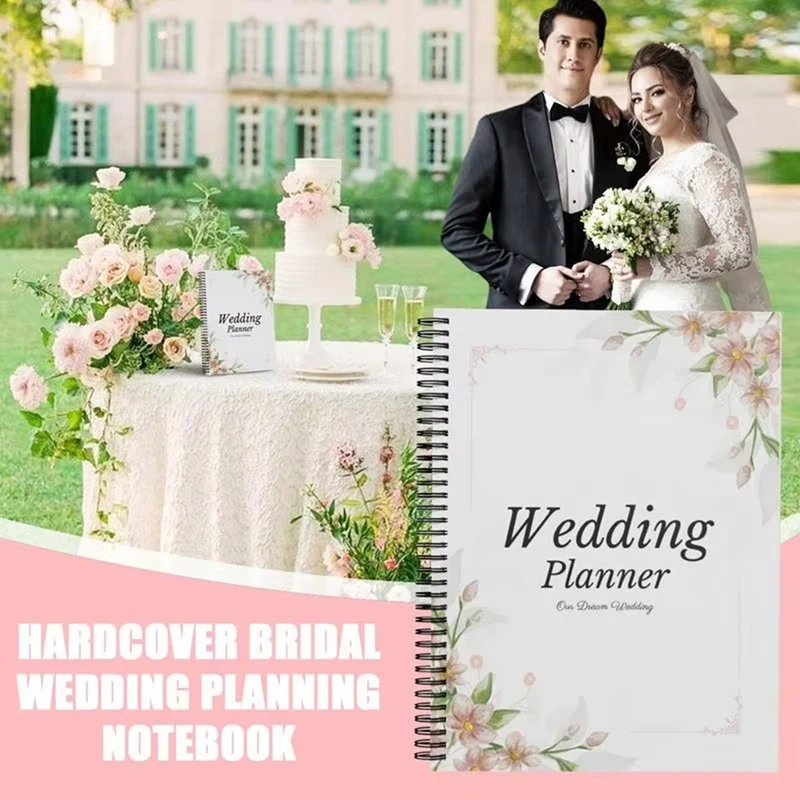 Bridal Wedding Planner Hardcover Engagement Notebook For Newly Engaged Couples Brides