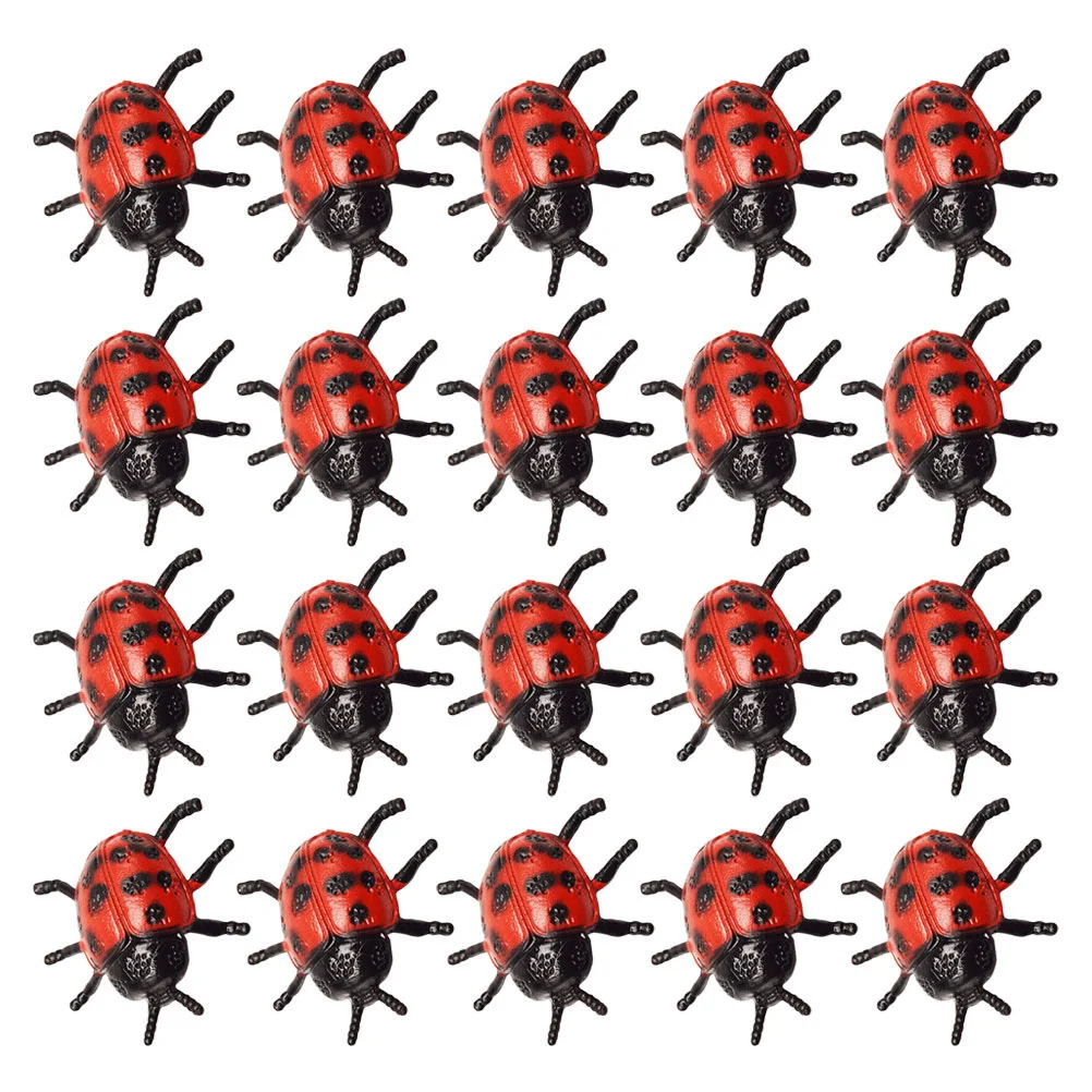

Fake Ladybug Toys Lifelike Ladybug Models Interesting Tricky Playthings