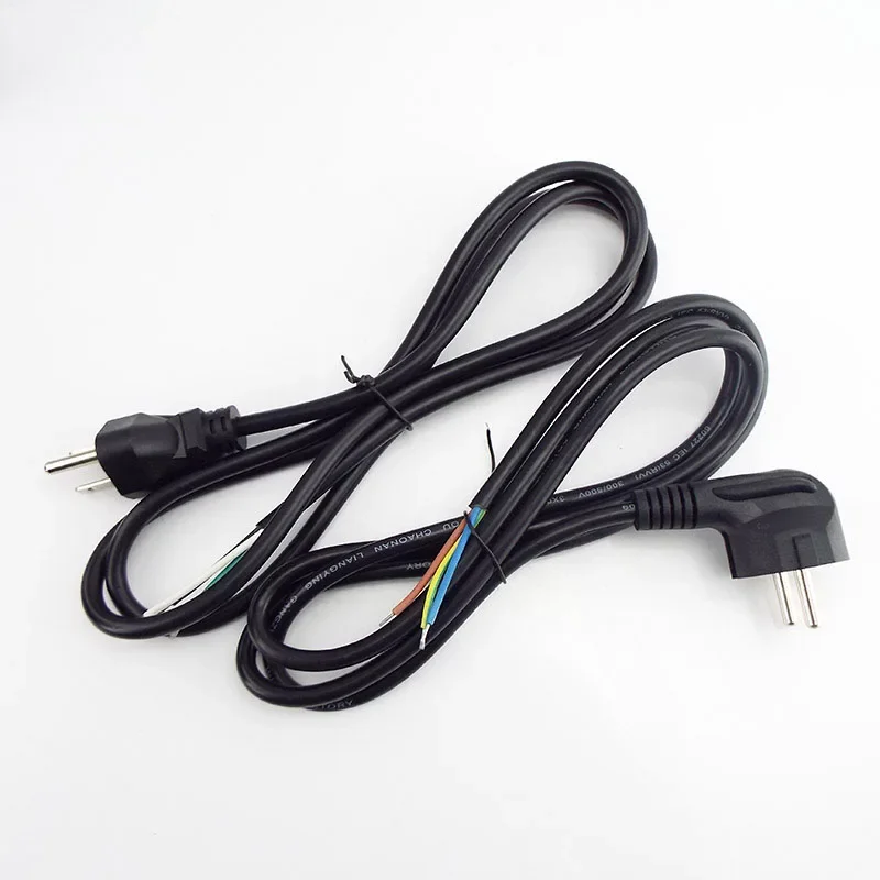 

1.5m EU Plug Power Cable Open End Rewired Cable Laptop Power Supply Extension Cord For Electric Fan Vacuum Dishwashers