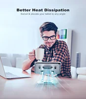 ST02 Tablet Stand Adjustable with 360 Swivel Base Aluminum Tablet Stand Holder Universal Tablet Holder for iPad Samsung - Image 2