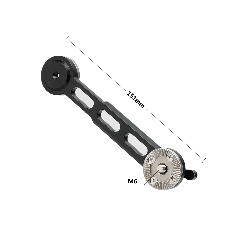 CAMVATE 2 Pieces DSLR 카메라 용 NATO 안전 레일이 장착 된 표준 ARRI Rosette 연장 암 숄더 마운트 리그 지원 시스템 New