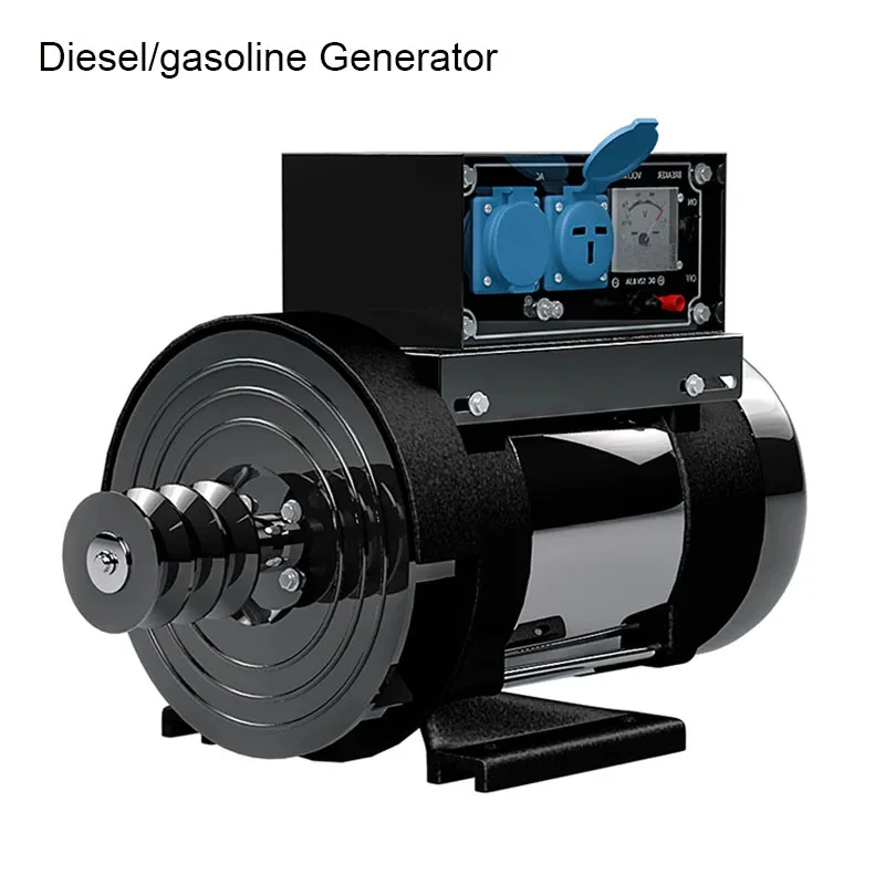 Piccolo Generatore 5Kw Motore Monofase Gruppo Elettrogeno Diesel/Benzina Tutto Generatore Portatile Con Nucleo Interno In Rame