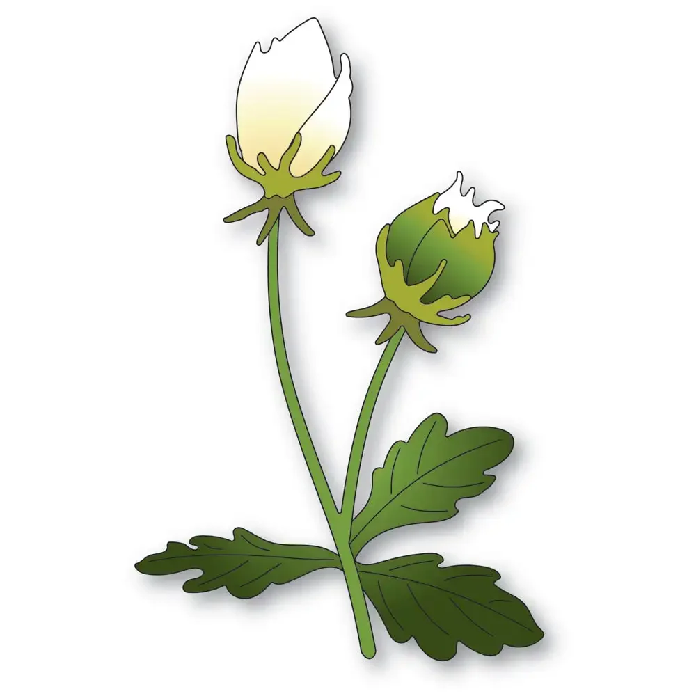 

Anemone Bud Duo пресс-формы рамка 2024 Новые шаблоны Сделай Сам Скрапбукинг изготовление бумаги ремесла