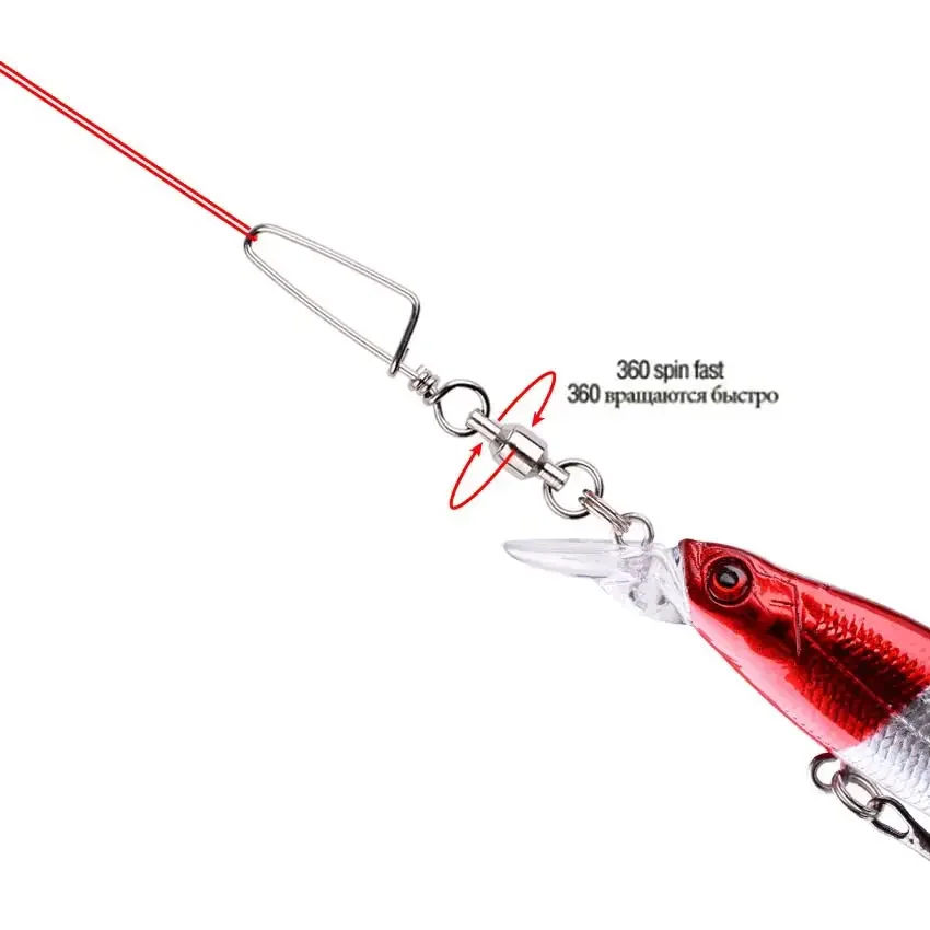 Pwshymi Émeniles roulants 20pcs Flexible durable à trois swivels roulants triple connecteurs de