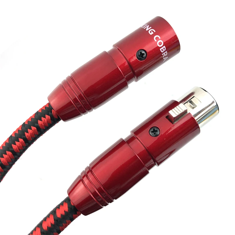 

King Cobra XLR Balanced Cable PSC (Perfect-Surface Copper ) HiFi Audio Power Amplifie Balanced Cables