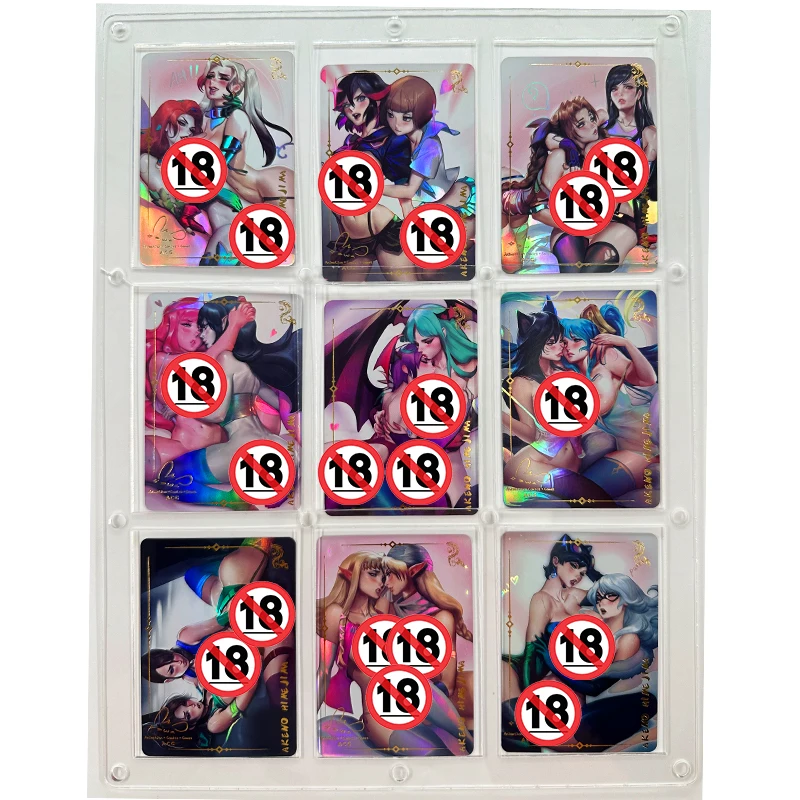Sakimichan Sona Tifa Lockhart Athena ACG Sexy Nude Toys 9pcs/set Hobbies Hobby Collectibles Game Collection Anime Cards