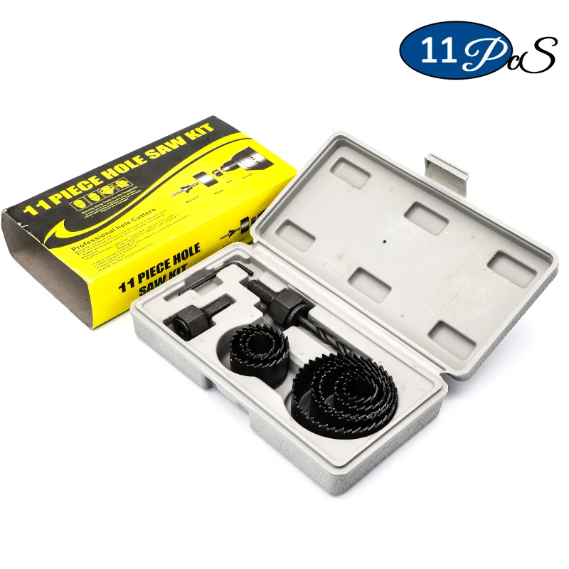 CUTTEX TOOLS Hole Saw Kit - Multi-Size Drill Bit Set For Wood, PVC, Plastic & More
