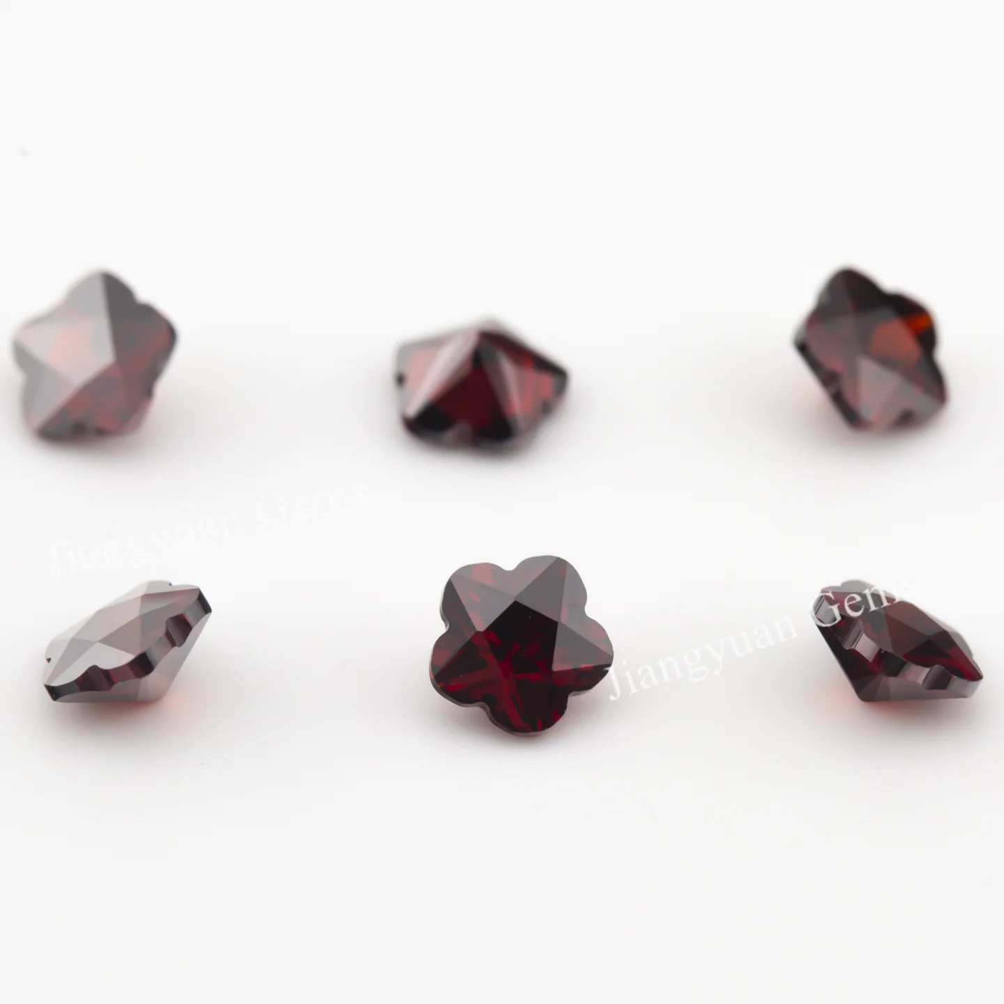 Größe 3x3mm ~ 10x10mm 5A Zirkon Blumenform Verschiedene Farben Zirkonia Stein Lose CZ Synthetischer Edelstein für die Schmuckherstellung – Detail 4